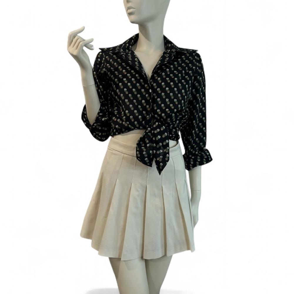 Aritzia Sundeh Pleated Mini Skirt